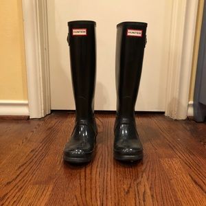 Black Tall Hunter Boots US women’s size 6